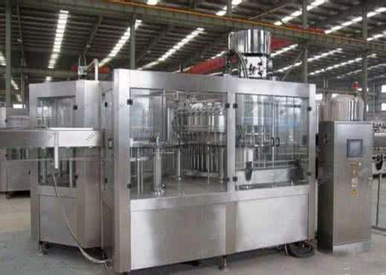 China 1500BPH Beverage Filling Machine , Plastic Bottle Soft Drink Filling Machine 3 In 1 Unit supplier