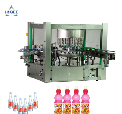 China Rotary Three Phase Hot Melt Glue Labeling Machine For PET Oval Round Bottles supplier